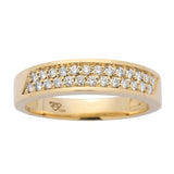 Alliance en or jaune 18 carats 26 diamants 0.01 carat couleur Fpureté SI1-Alliances diamants-Marque:Référence: 1.346Métal: Or jauneTitre: 18 caratsPoids du métal: 3,60 GrType de pierre: Diamant(s)Poids: 0,01 CtForme - taille: Taille brillantCouleur: FPureté: SI1Comment choisir sa taille de doigt:cliquer pour découvrir notre guide des tailles imprimable-DIAM'S- -DIAM'S NC