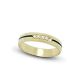 Alliance en or jaune résine sertie de diamants-Alliances diamants-Marque:Référence: D1.294Métal: Or jauneTitre: 18 caratsPoids du métal: 4,10 GrType de pierre: Diamant(s)Poids: 0,10 CtForme - taille: Taille brillantCouleur: FPureté: SI1Comment choisir sa taille de doigt:cliquer pour découvrir notre guide des tailles imprimable-DIAM'S- -DIAM'S NC