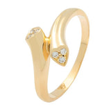 Bague 2 coeurs en or jaune sertie de diamants.-Bagues diamants-Marque:Référence: 0.737Métal: Or jauneTitre: 18 caratsPoids du métal: 2,20 GrType de pierre: Diamant(s)Poids: 0,06 CtForme - taille: Taille brillantCouleur: FPureté: SI1Comment choisir sa taille de doigt:cliquer pour découvrir notre guide des tailles imprimable-DIAM'S- -DIAM'S NC