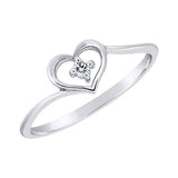 Bague coeur en or blanc serti d'un diamant.-Bagues diamants-Marque:Référence: D0.171-OBMétal: Or blancTitre: 18 caratsPoids du métal: 1,10 GrType de pierre: Diamant(s)Poids: 0,03 CtForme - taille: Taille brillantCouleur: FPureté: SI1Comment choisir sa taille de doigt:cliquer pour découvrir notre guide des tailles imprimable-DIAM'S- -DIAM'S NC