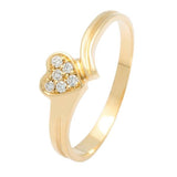 Bague coeur en or jaune sertie de diamants.-Bagues diamants-Marque:Référence: 0.722Métal: Or jauneTitre: 18 caratsPoids du métal: 1,50 GrType de pierre: Diamant(s)Poids: 0,06 CtForme - taille: Taille brillantCouleur: FPureté: SI1Comment choisir sa taille de doigt:cliquer pour découvrir notre guide des tailles imprimable-DIAM'S- -DIAM'S NC