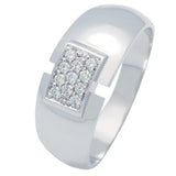 Bague en or blanc sertie de diamants.-Bagues diamants-Marque:Référence: D9.9-OBMétal: Or blancTitre: 18 caratsPoids du métal: 4,80 GrType de pierre: Diamant(s)Poids: 0,11 CtForme - taille: Taille brillantCouleur: FPureté: SI1Comment choisir sa taille de doigt:cliquer pour découvrir notre guide des tailles imprimable-DIAM'S- -DIAM'S NC