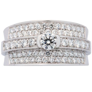 Bague en or blanc sertie de diamants.-Bagues diamants-Marque:Référence: D2.14/OBMétal: Or blancTitre: 18 caratsPoids du métal: 8,60 GrType de pierre: Diamant(s)Poids: 0,20 CtForme - taille: Taille brillantCouleur: FPureté: SI1Type de pierre (2): Diamant(s)Poids (2): 0,58 CtForme - taille (2): Taille brillantCouleur (2): FPureté (2): SI1Comment choisir sa taille de doigt:cliquer pour découvrir notre guide des tailles imprimable-DIAM'S- -DIAM'S NC