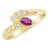 Bague en or jaune sertie d'un rubis et de diamants.-Bagues pierres précieuses-Marque:Référence: 0.226-RBTMétal: Or jauneTitre: 18 caratsPoids du métal: 1,60 GrType de pierre: Rubis(s)Poids: 0,20 CtForme - taille: Taille navetteCouleur: RougeType de pierre (2): Diamant(s)Poids (2): 0,07 CtForme - taille (2): Taille brillantCouleur (2): FPureté (2): SI1Comment choisir sa taille de doigt:cliquer pour découvrir notre guide des tailles imprimable-DIAM'S- -DIAM'S NC