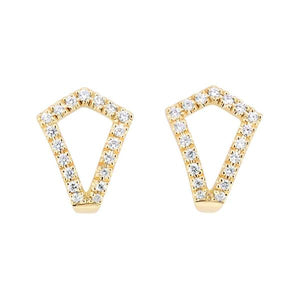 Boucle d'oreilles en or jaune serties de diamants.-Boucles d'oreilles diamants-Marque:Référence: D6.107Métal: Or jauneTitre: 18 caratsPoids du métal: 1,00 GrType de pierre: Diamant(s)Poids: 0,11 CtForme - taille: Taille brillantCouleur: FPureté: SI1-DIAM'S- -DIAM'S NC