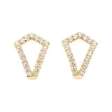 Boucle d'oreilles en or jaune serties de diamants.-Boucles d'oreilles diamants-Marque:Référence: D6.107Métal: Or jauneTitre: 18 caratsPoids du métal: 1,00 GrType de pierre: Diamant(s)Poids: 0,11 CtForme - taille: Taille brillantCouleur: FPureté: SI1-DIAM'S- -DIAM'S NC