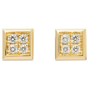 Boucles d'oreille en jaune serties de diamants.-Boucles d'oreilles diamants-Marque:Référence: D6.9Métal: Or jauneTitre: 18 caratsPoids du métal: 1,40 GrType de pierre: Diamant(s)Poids: 0,16 CtForme - taille: Taille brillantCouleur: FPureté: SI1-DIAM'S- -DIAM'S NC