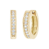 Boucles d'oreille en or jaune serties de diamants.-Boucles d'oreilles diamants-Marque:Référence: D6.59Métal: Or jauneTitre: 18 caratsPoids du métal: 3,00 GrType de pierre: Diamant(s)Poids: 0,18 CtForme - taille: Taille brillantCouleur: FPureté: SI1-DIAM'S- -DIAM'S NC