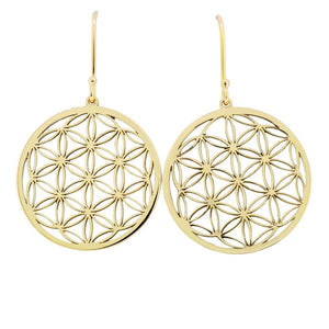 Boucles d'oreilles Fleur de vie.-Boucles d'oreilles or et argent-Marque:Référence: L6.13M tal: Or jauneTitre: 18 caratsPoids du m tal: 3,00 Gr-DIAM'S- -DIAM'S NC