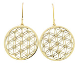 Boucles d'oreilles Fleur de vie.-Boucles d'oreilles or et argent-Marque:Référence: L6.13M tal: Or jauneTitre: 18 caratsPoids du m tal: 3,00 Gr-DIAM'S- -DIAM'S NC