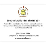 Boucles d'oreilles UMAMEK en or jaune.-Boucles d'oreilles or et argent-Marque:Référence: L6.69Métal: Or jauneTitre: 18 caratsPoids du métal: 1,60 Gr-UMAMEKS- -DIAM'S NC