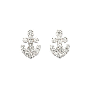 Boucles d'oreilles ancre de marine en or blanc serties de diamants-Boucles d'oreilles diamants-Marque:Référence: D6.43-OBMétal: Or blancTitre: 18 caratsPoids du métal: 1,30 GrType de pierre: Diamant(s)Poids: 0,32 CtForme - taille: Taille brillantCouleur: FPureté: SI1-DIAM'S- -DIAM'S NC