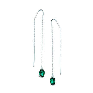 Boucles d'oreilles en or blanc sertie d'émeraudes de laboratoire et de diamants.-Boucles d'oreilles pierres précieuses-Marque: Référence: D6.163-OB-EMMétal: Or blancTitre: 18 caratsPoids du métal: 1,51 GrType de pierre: Emeraude(s) de laboratoirePoids: 2,32 CtForme - taille: Taille ovaleCouleur: VertPureté: AType de pierre (2): Diamant(s)Poids (2): 0,02 CtForme - taille (2): Taille brillantCouleur (2): FPureté (2): SI1-DIAM'S- -DIAM'S NC