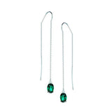 Boucles d'oreilles en or blanc sertie d'émeraudes de laboratoire et de diamants.-Boucles d'oreilles pierres précieuses-Marque: Référence: D6.163-OB-EMMétal: Or blancTitre: 18 caratsPoids du métal: 1,51 GrType de pierre: Emeraude(s) de laboratoirePoids: 2,32 CtForme - taille: Taille ovaleCouleur: VertPureté: AType de pierre (2): Diamant(s)Poids (2): 0,02 CtForme - taille (2): Taille brillantCouleur (2): FPureté (2): SI1-DIAM'S- -DIAM'S NC