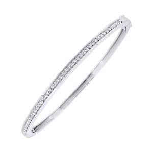 Bracelet en or blanc serti de diamants.-Bracelets diamants-Marque:Référence: D4.35-OBMétal: Or blancTitre: 18 caratsPoids du métal: 12,20 GrType de pierre: Diamant(s)Poids: 0,47 CtForme - taille: Taille brillantCouleur: FPureté: SI1-DIAM'S- -DIAM'S NC