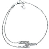 Bracelet en or blanc serti de diamants.-Bracelets diamants-Marque:Référence: D4.54-OBMétal: Or blancTitre: 18 caratsPoids du métal: 3,30 GrType de pierre: Diamant(s)Poids: 0,21 CtForme - taille: Taille brillantCouleur: FPureté: SI1-DIAM'S- -DIAM'S NC