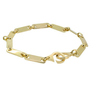 Bracelet en or jaune de 18 cm-Bracelets or et argent-Marque:Référence: L4.76-18Métal: Or jauneTitre: 18 caratsPoids du métal: 12,00 Gr-DIAM'S- L4.76-18-DIAM'S NC