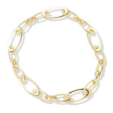 Bracelet en or jaune maillon oval 3 taillles alternées-Bracelets or et argent-Marque:Référence: L4.49-18Métal: Or jauneTitre: 18 caratsPoids du métal: 5,75 Gr-DIAM'S- -DIAM'S NC