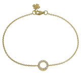 Bracelet en or jaune serti de diamants-Bracelets diamants-Marque:Référence: D4.31Métal: Or jauneTitre: 18 caratsPoids du métal: 1,50 GrType de pierre: Diamant(s)Poids: 0,11 CtForme - taille: Taille brillantCouleur: FPureté: SI1-DIAM'S- -DIAM'S NC