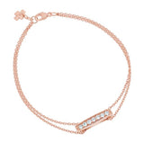 Bracelet en or rose serti de diamants.-Bracelets diamants-Marque:Référence: D4.11-ROMétal: Or roseTitre: 18 caratsPoids du métal: 2,70 GrType de pierre: Diamant(s)Poids: 0,14 CtForme - taille: Taille brillantCouleur: FPureté: SI1-DIAM'S- -DIAM'S NC