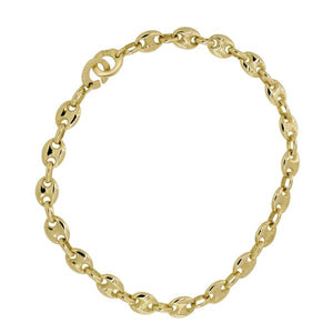 Bracelet maille grain de caf en or jaune 21 cm-Bracelets or et argent-Marque:Référence: 4.33-21M tal: Or jauneTitre: 18 caratsPoids du m tal: 16,50 Gr-DIAM'S- -DIAM'S NC