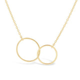 Collier 2 anneaux en or jaune.-Pendentifs & Colliers or et argent-Marque: Référence: COL-2ANMétal: Or jauneTitre: 18 caratsPoids du métal: 1,59 Gr-DIAM'S- -DIAM'S NC