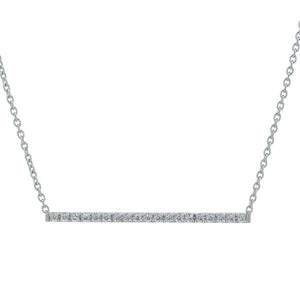 Collier en or blanc 18 carats serti de diamants.-Pendentifs & Colliers diamants-Marque:Référence: D3.156-OBMétal: Or blancTitre: 18 caratsPoids du métal: 1,70 GrType de pierre: Diamant(s)Poids: 0,15 CtForme - taille: Taille brillantCouleur: FPureté: SI1-DIAM'S- -DIAM'S NC