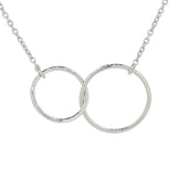 Collier en or blanc 2 anneaux.-Pendentifs & Colliers or et argent-Marque: Référence: COL-2AN-OBMétal: Or blancTitre: 18 caratsPoids du métal: 1,50 Gr-DIAM'S- -DIAM'S NC