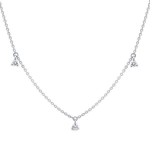 Collier en or blanc serti de diamants.-Pendentifs & Colliers diamants-Marque:Référence: D3.224-OBMétal: Or blancTitre: 18 caratsPoids du métal: 1,40 GrType de pierre: Diamant(s)Poids: 0,12 CtForme - taille: Taille brillantCouleur: FPureté: SI1-DIAM'S- -DIAM'S NC
