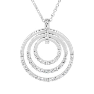 Collier en or blanc serti de diamants.-Pendentifs & Colliers diamants-Marque:Référence: D3.147-OBMétal: Or blancTitre: 18 caratsPoids du métal: 3,03 GrType de pierre: Diamant(s)Poids: 0,16 CtForme - taille: Taille brillantCouleur: FPureté: SI1-DIAM'S- -DIAM'S NC