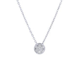 Collier en or blanc serti de diamants.-Pendentifs & Colliers diamants-Marque:Référence: D3.150-OBMétal: Or blancTitre: 18 caratsPoids du métal: 2,20 GrType de pierre: Diamant(s)Poids: 0,07 CtForme - taille: Taille brillantCouleur: FPureté: SI1-DIAM'S- -DIAM'S NC