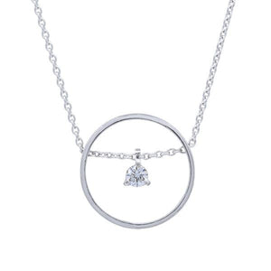 Collier en or blanc serti d'un diamant.-Pendentifs & Colliers diamants-Marque:Référence: D3.200-OBMétal: Or blancTitre: 18 caratsPoids du métal: 2,40 GrType de pierre: Diamant(s)Poids: 0,07 CtForme - taille: Taille brillantCouleur: FPureté: SI1-DIAM'S- -DIAM'S NC