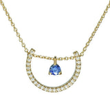 Collier en or jaune serti de diamants et d'un saphir-Pendentifs & Colliers pierres précieuses-Marque:Référence: D3.226-SAMétal: Or jauneTitre: 18 caratsPoids du métal: 2,38 GrType de pierre: Saphir(s)Poids: 0,10 CtForme - taille: Taille brillantCouleur: BleuType de pierre (2): Diamant(s)Poids (2): 0,08 CtForme - taille (2): Taille brillantCouleur (2): FPureté (2): SI1-DIAM'S- -DIAM'S NC