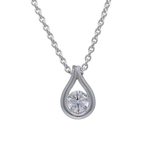 Collier goutte en or blanc serti d'un diamant.-Pendentifs & Colliers diamants-Marque:Référence: D3.82-OBMétal: Or blancTitre: 18 caratsPoids du métal: 2,44 GrType de pierre: Diamant(s)Poids: 0,30 CtForme - taille: Taille brillantCouleur: FPureté: SI1-DIAM'S- -DIAM'S NC