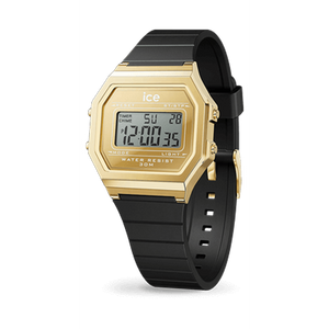 ICE digit retro - Metal gold mirror - Black - Small-Montres homme-Marque:Référence: 022731-ICE WATCH- -DIAM'S NC