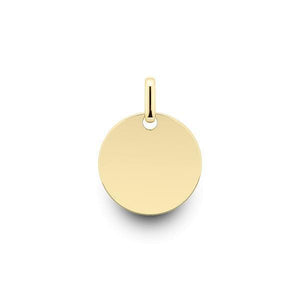 Médaille ronde en or jaune 12 mm-Pendentifs & Colliers or et argent-Marque:Référence: L3.401Métal: Or jauneTitre: 18 caratsPoids du métal: 1,00 Gr-DIAM'S- -DIAM'S NC