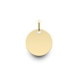 Médaille ronde en or jaune 12 mm-Pendentifs & Colliers or et argent-Marque:Référence: L3.401Métal: Or jauneTitre: 18 caratsPoids du métal: 1,00 Gr-DIAM'S- -DIAM'S NC