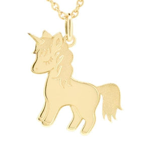 Pendentif Licorne en or jaune.-Pendentif animaux-Marque:Référence: L3.108Métal: Or jauneTitre: 18 caratsPoids du métal: 0,60 Gr-DIAM'S- -DIAM'S NC