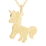 Pendentif Licorne gravé en or jaune.-Pendentif animaux-Marque:Référence: L3.109Métal: Or jauneTitre: 18 caratsPoids du métal: 1,00 Gr-DIAM'S- -DIAM'S NC