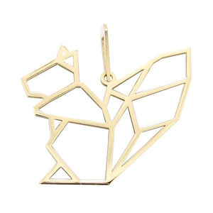 Pendentif Origami Ecureuil en or jaune 18 carats.-Pendentifs Origami-Marque:Référence: ECUREUILMétal: Or jauneTitre: 18 caratsPoids du métal: 0,90 Gr-DIAM'S- -DIAM'S NC
