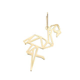 Pendentif Origami Flamant en or jaune 18 carats.-Pendentifs Origami-Marque:Référence: FLAMANTMétal: Or jauneTitre: 18 caratsPoids du métal: 0,90 Gr-DIAM'S- -DIAM'S NC