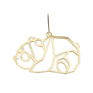 Pendentif Origami Panda en or jaune 18 carats.-Pendentifs Origami-Marque:Référence: PANDAMétal: Or jauneTitre: 18 caratsPoids du métal: 1,10 Gr-DIAM'S- -DIAM'S NC