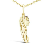 Pendentif Vierge petit modèle en or jaune.-Pendentif Religieux-Marque:Référence: L3.37Métal: Or jauneTitre: 18 caratsPoids du métal: 0,50 Gr-DIAM'S- -DIAM'S NC