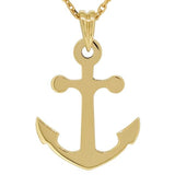 Pendentif ancre de marine en or jaune.-Pendentifs & Colliers or et argent-Marque:Référence: L3.99Métal: Or jauneTitre: 18 caratsPoids du métal: 1,50 Gr-DIAM'S- -DIAM'S NC