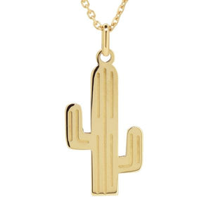 Pendentif cactus en or jaune-Pendentifs & Colliers or et argent-Marque:Référence: L3.98Métal: Or jauneTitre: 18 caratsPoids du métal: 0,70 Gr-DIAM'S- -DIAM'S NC