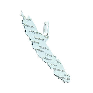 Pendentif carte de Calédonie ville en argent.-Pendentifs carte du caillou et des iles-Marque:Référence: L5.44/AMétal: ArgentTitre: 925Poids du métal: 0,60 Gr-DIAM'S- -DIAM'S NC