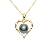 Pendentif coeur en or jaune et perle de tahiti-Pendentifs & Colliers perle-Marque:Référence: 3.814-961Métal: Or jauneTitre: 18 caratsPoids du métal: 2,03 GrType de pierre: Perle(s) de TahitiForme - taille: Drop-DIAM'S- -DIAM'S NC