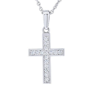 Pendentif croix en or blanc serti de diamants.-Pendentif Religieux-Marque:Référence: D3.1-OBMétal: Or blancTitre: 18 caratsPoids du métal: 1,75 GrType de pierre: Diamant(s)Poids: 0,16 CtForme - taille: Taille brillantCouleur: FPureté: SI1-DIAM'S- -DIAM'S NC
