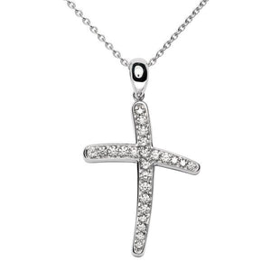 Pendentif croix en or blanc serti de diamants.-Pendentif Religieux-Marque:Référence: D3.3-OBMétal: Or blancTitre: 18 caratsPoids du métal: 3,30 GrType de pierre: Diamant(s)Poids: 0,40 CtForme - taille: Taille brillantCouleur: FPureté: SI1-DIAM'S- -DIAM'S NC