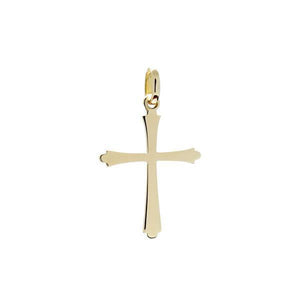 Pendentif croix en or jaune.-Pendentif Religieux-Marque:Référence: L3.133Métal: Or jauneTitre: 18 caratsPoids du métal: 0,50 Gr-DIAM'S- -DIAM'S NC